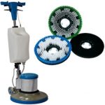 Abrillantadora Industrial 17" con Kit Cepillos y Portapad