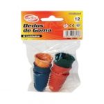 Dedo Goma N 12 Colores 6 UND