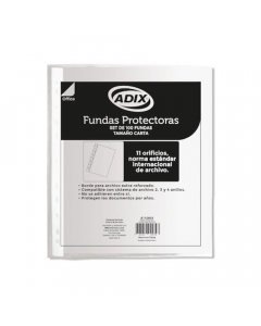 Funda Plastica Carta 100 UND