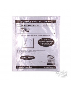 Funda Plastica Carta 10 UND