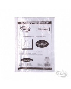 Funda Plastica Oficio 100 UND