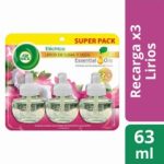Desodorante Ambiental Pack 3 Repuestos de 21 ML Lirios de Luna y Seda