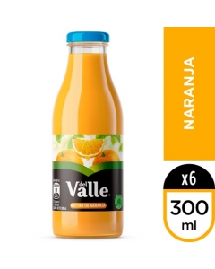 Jugo Nectar de Naranja Botella Vidrio Pack 6 UND 300 ML