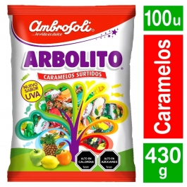Arbolitos Caramelos Surtidos 100 UND 430 GR