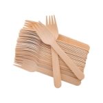 Tenedores de Madera Ecologicos 16 CM 100 UND