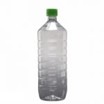 Botella Plástica PET Anillada Transparente con Tapa para Atomizador 1 LT