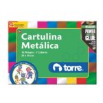 Cartulina Metálica 10 Pliegos 7 Colores 25 x 35 CM