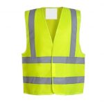Chaleco Reflectante Alta Visibilidad Doble Cinta color Amarillo Talla L/XL