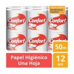Papel Higienico Bajo Metraje HS Blanco Fajilla 50 MT x 12 Rollos