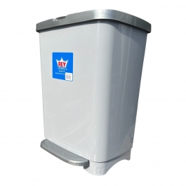 Contenedor de Basura Plástico 25 LT con Pedal Color Gris