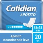 Apositos Adulto Unisex Incontinencia Leve 35 x 15 CM 20 UND