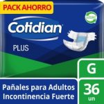 Panales Adulto Unisex Incontinencia Fuerte Plus Grande 36 UND