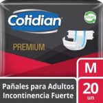 Panales Adulto Unisex Incontinencia Fuerte Premium Mediano 20 UND
