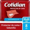 Protector de Cama Sabanilla Tamano Unico 90 x 60 CM 8 UND