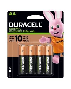 Pilas Aa Recargables 2500 Mah 4 UND