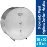 Dispensador Papel Higienico Alto Metraje Acero Inoxidable