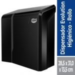 Dispensador Papel Higienico Alto Metraje Dynamic Plastico Negro