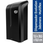 Dispensador Jabon Multiflex Plastico Negro