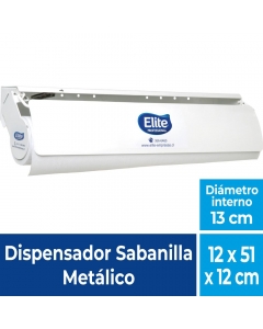 Dispensador Sabanilla Metalico Blanco
