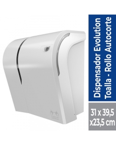 Dispensador Toalla de Papel Corte Autplastico Blanco