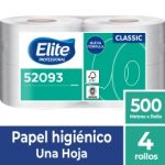 Papel Higienico Alto Metraje HS Economico Classic 500 MT x 4 Rollos