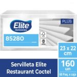 Servilleta Mesa HS Blanca Plus 23 x 22 CM 160 Hjs x 1 Pqtes