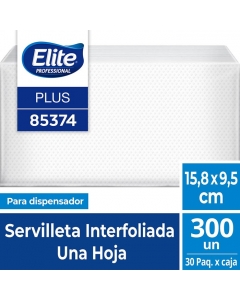 Servilleta Dispensador HS Blanca Plus 216 x 158 CM 300 Hjs x 30 Pqtes