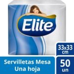Servilleta Mesa HS Mesa Blanca 33 x 33 CM 50 Hjs x 1 Pqte