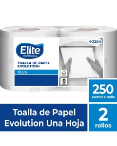 Toalla de Papel Alto Metraje HS Evolution Plus 250 MT x 2 Rollos