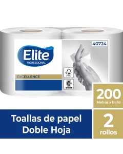 Toalla de Papel Alto Metraje HD Evolution Excellence 200 MT x 2 Rollos