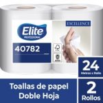 Toalla de Papel Bajo Metraje HD Ext Blanca Excellence 24 MT x 2 Rollos