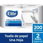 Toalla de Papel Alto Metraje HS Blanca Plus 200 MT x 2 Rollos