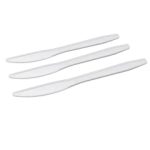 Cuchillos Plasticos Desechables Blancos 100 UND