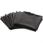 BOLSAS DE BASURA NEGRO PLANA 10 UND50 x 70 CM 30 µm