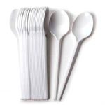 Cucharas Plasticas Desechables Blancas 100 UND