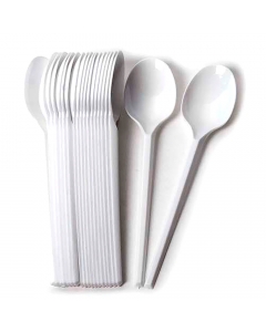Cucharas Plasticas Desechables Blancas 100 UND