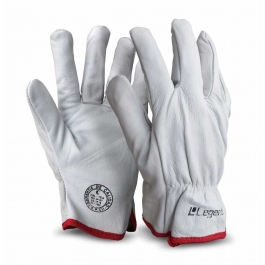 Guante Cabritilla Legend Cromo Blanco sin Forro Talla XL