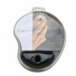 Mouse Pad Apoya Muneca Gel Con Base Antideslizante Negro