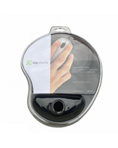 Mouse Pad Apoya Muneca Gel Con Base Antideslizante Negro