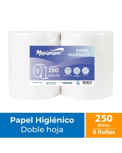 Papel Higienico Alto Metraje HD Premium 250 MT x 6 Rollos