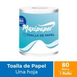 Toalla de Papel Bajo Metraje HS Blanca Prepicada 80 MT x 1 Rollo