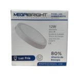 Panel Led Redondo Sobrepuesto 12 Wluz Fria