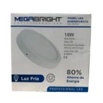 Panel Led Redondo Sobrepuesto 18 Wluz Fria