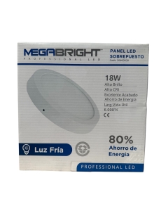 Panel Led Redondo Sobrepuesto 18 Wluz Fria