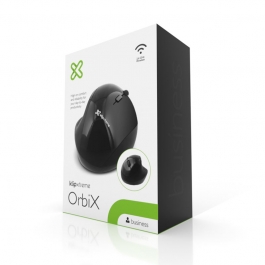 Mouse Óptico Inalámbrico Ergonómico Klipxtreme KMW-500 Negro