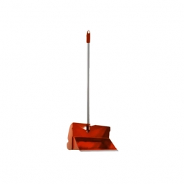 Pala de Basura Vaivén con Mango Metálico color Roja