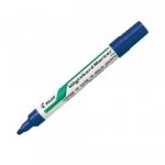 Marcador Pizarra Metalico Recargable Punta Redondaazul
