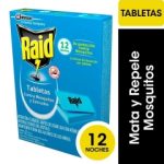 Insecticida Tabletas Recarga Mosquitos y Zancudos 12 Tabletas