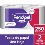 Toalla de Papel Alto Metraje HS 250 MT x 2 Rollos