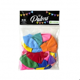 Set de Globos Lisos de Colores Surtidos 12 UND